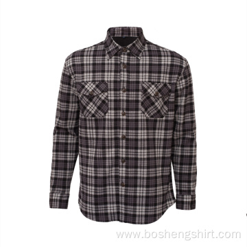 Casual Keep Warm Long Sleeve Plaid Flannel Shirt